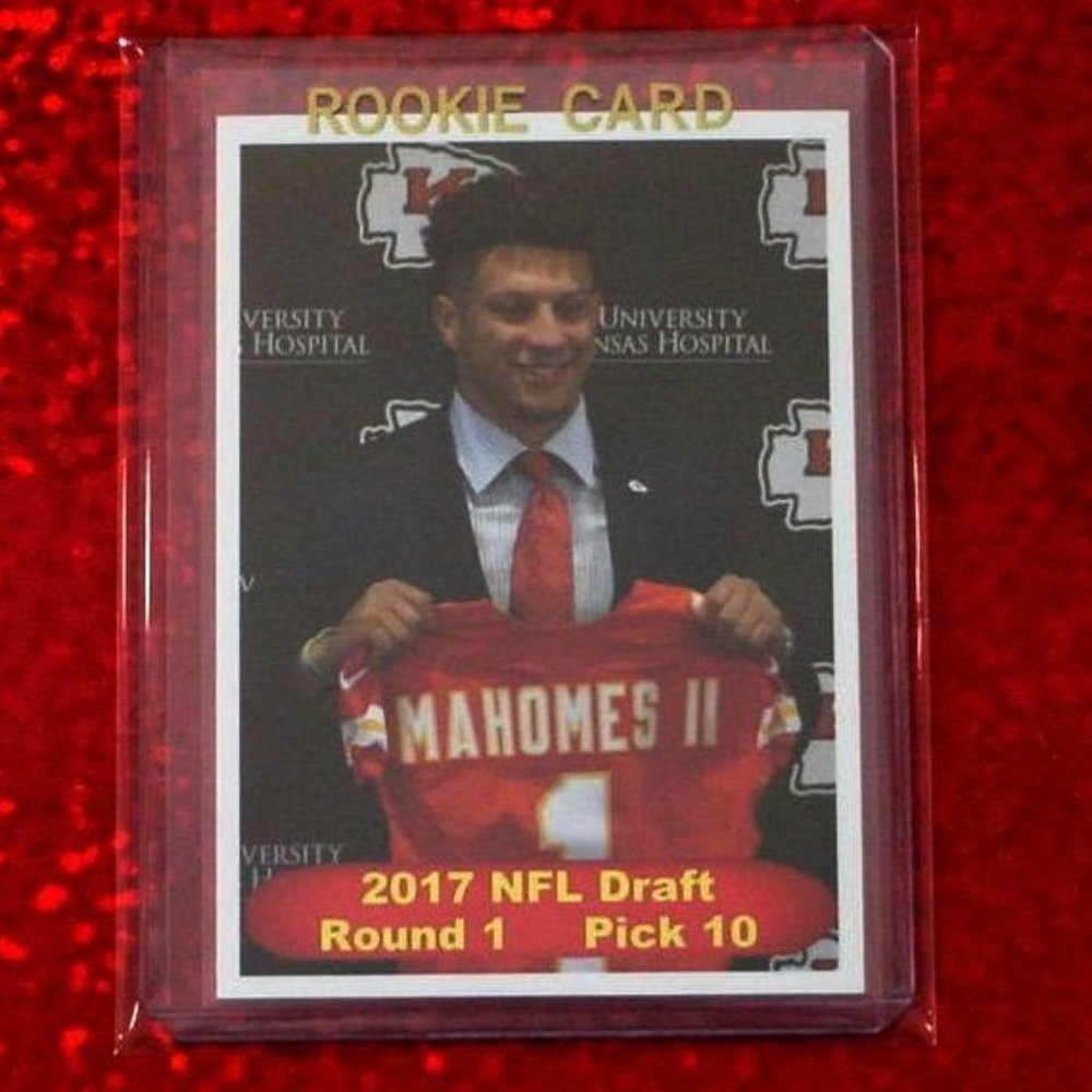 Patrick Mahomes 2017 Rookie Draft Card